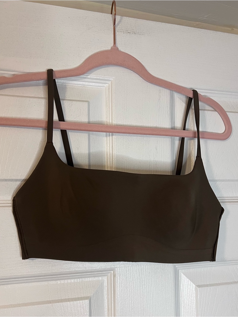 #770 NWT Lululemon Like a Cloud Spaghetti-Strap Bra A/B Walnut Crunch Size 8